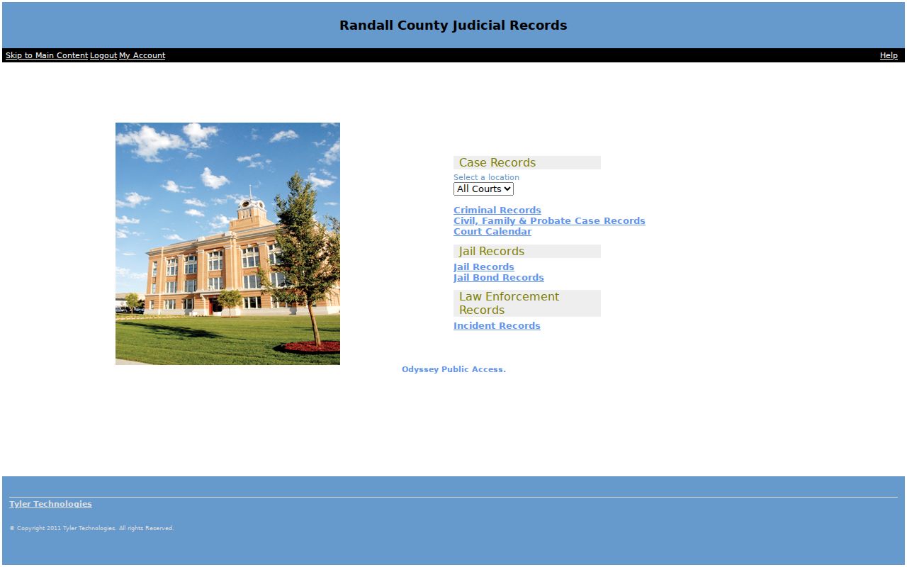 Randall County criminal court record portal